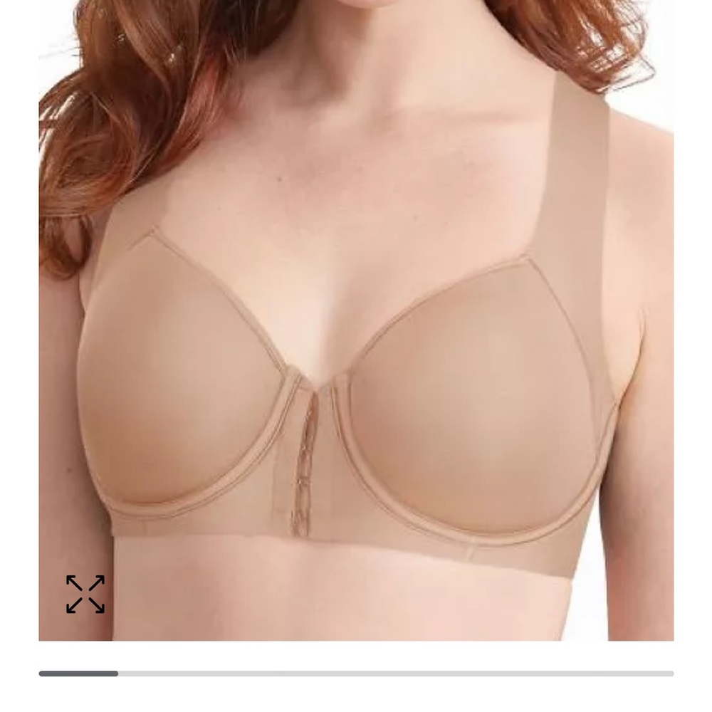 NWT 42D Bali One Smooth U Posture Boost EverSmooth Back tan underwire Bra DF3450